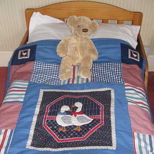 Patchwork Geese Quilt