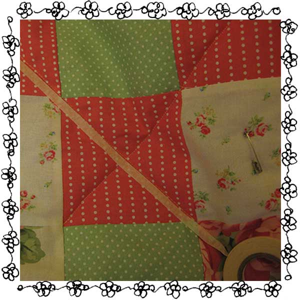 Personalised cot quilt – work in progress